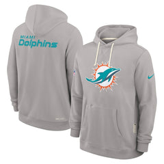 Miami Dolphins Sideline Standard Issue Initial Home Dri-FIT Hoodie - Charcoal Hoodies