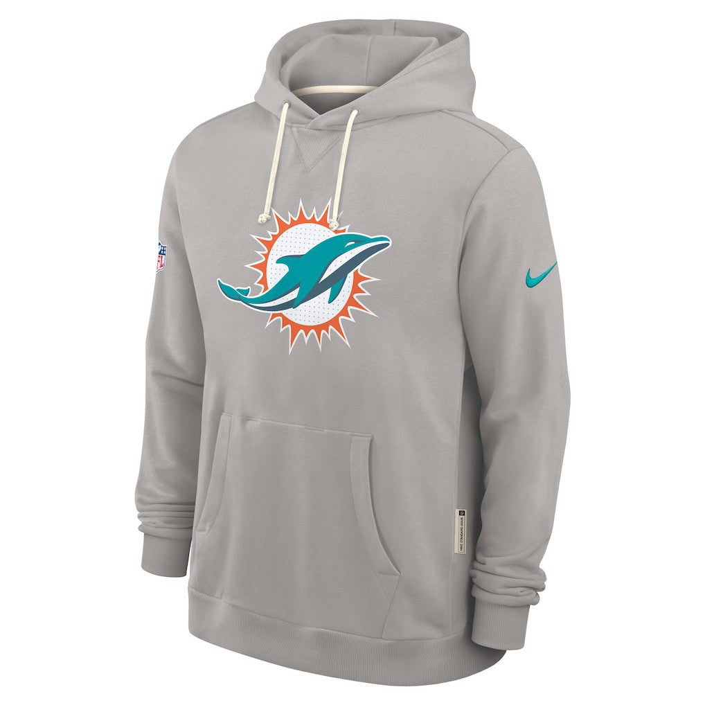 Miami Dolphins Sideline Standard Issue Initial Home Dri-FIT Hoodie - Charcoal Hoodies