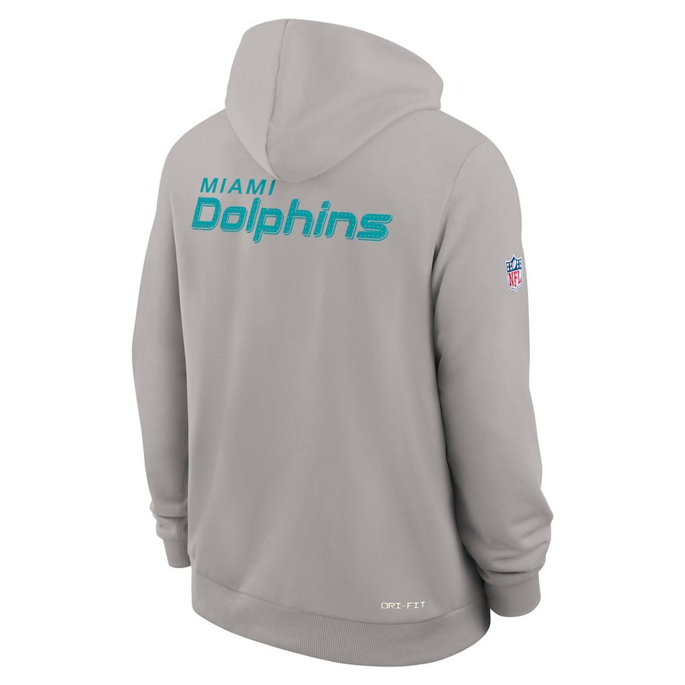 Miami Dolphins Sideline Standard Issue Initial Home Dri-FIT Hoodie - Charcoal Hoodies