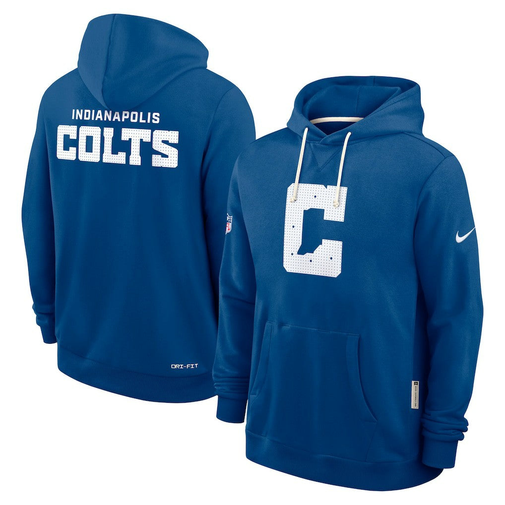 Indianapolis Colts Sideline Standard Issue Initial Home Dri-FIT Hoodie - Royal Hoodies