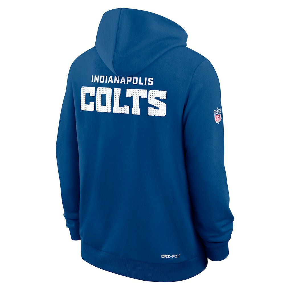 Indianapolis Colts Sideline Standard Issue Initial Home Dri-FIT Hoodie - Royal Hoodies