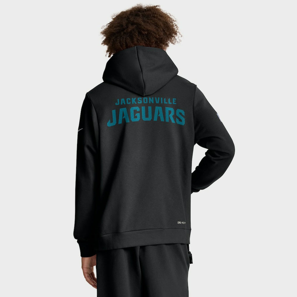 Jacksonville Jaguars Sideline Standard Issue Initial Home Dri-FIT Hoodie - Black Hoodies