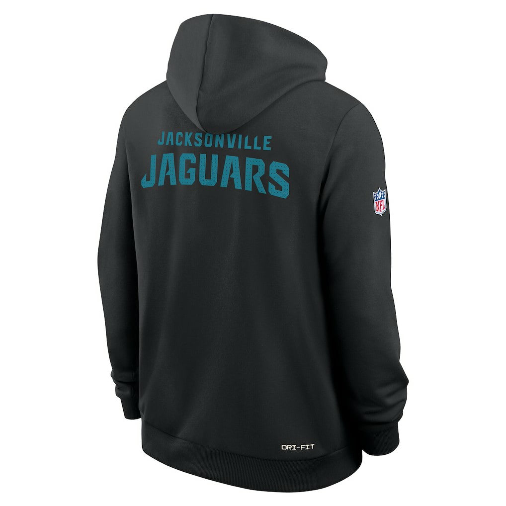Jacksonville Jaguars Sideline Standard Issue Initial Home Dri-FIT Hoodie - Black Hoodies