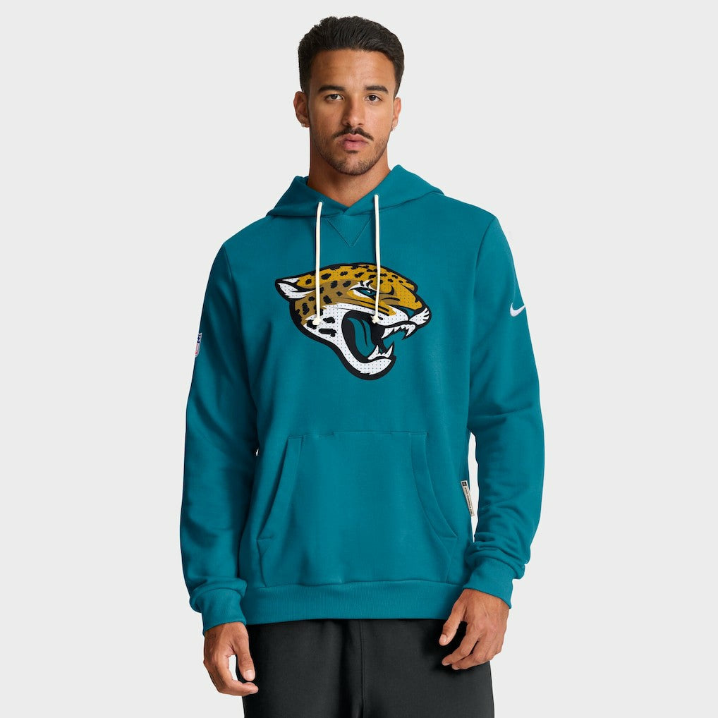 Jacksonville Jaguars Sideline Standard Issue Initial Home Dri-FIT Hoodie - Teal Hoodies