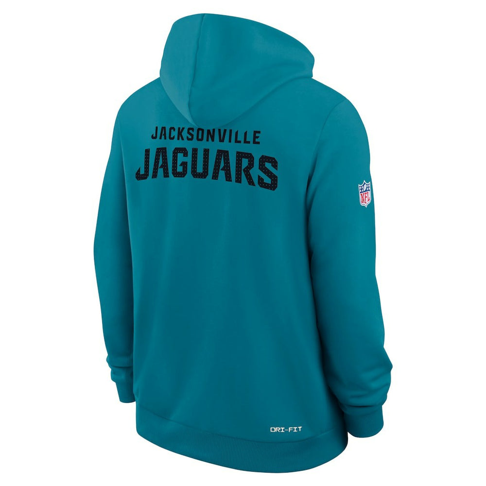 Jacksonville Jaguars Sideline Standard Issue Initial Home Dri-FIT Hoodie - Teal Hoodies