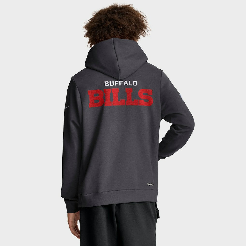 Buffalo Bills Sideline Standard Issue Initial Home Dri-FIT Hoodie - Anthracite Hoodies