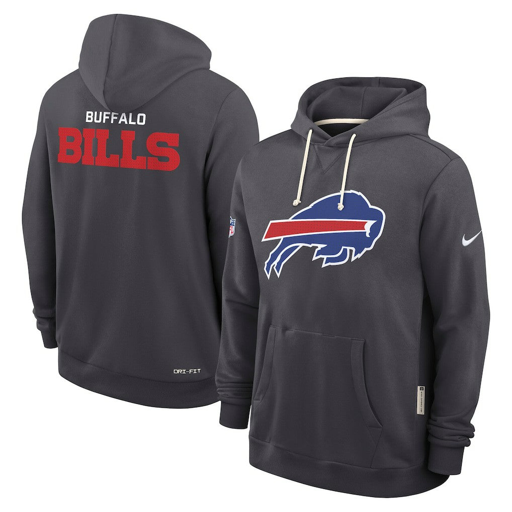 Buffalo Bills Sideline Standard Issue Initial Home Dri-FIT Hoodie - Anthracite Hoodies