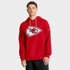 Kansas City Chiefs Sideline Standard Issue Initial Home Dri-FIT Hoodie - Red Hoodies