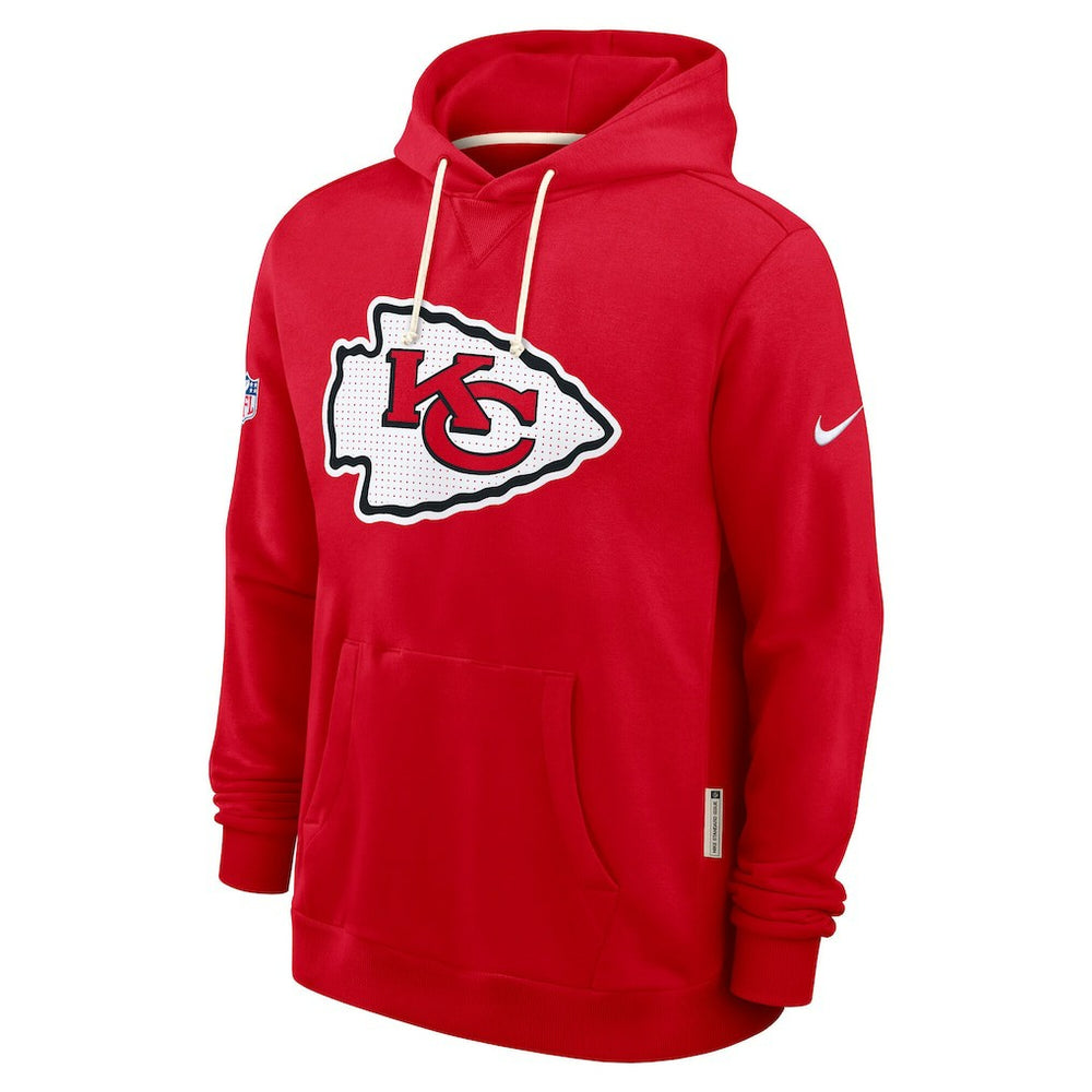 Kansas City Chiefs Sideline Standard Issue Initial Home Dri-FIT Hoodie - Red Hoodies