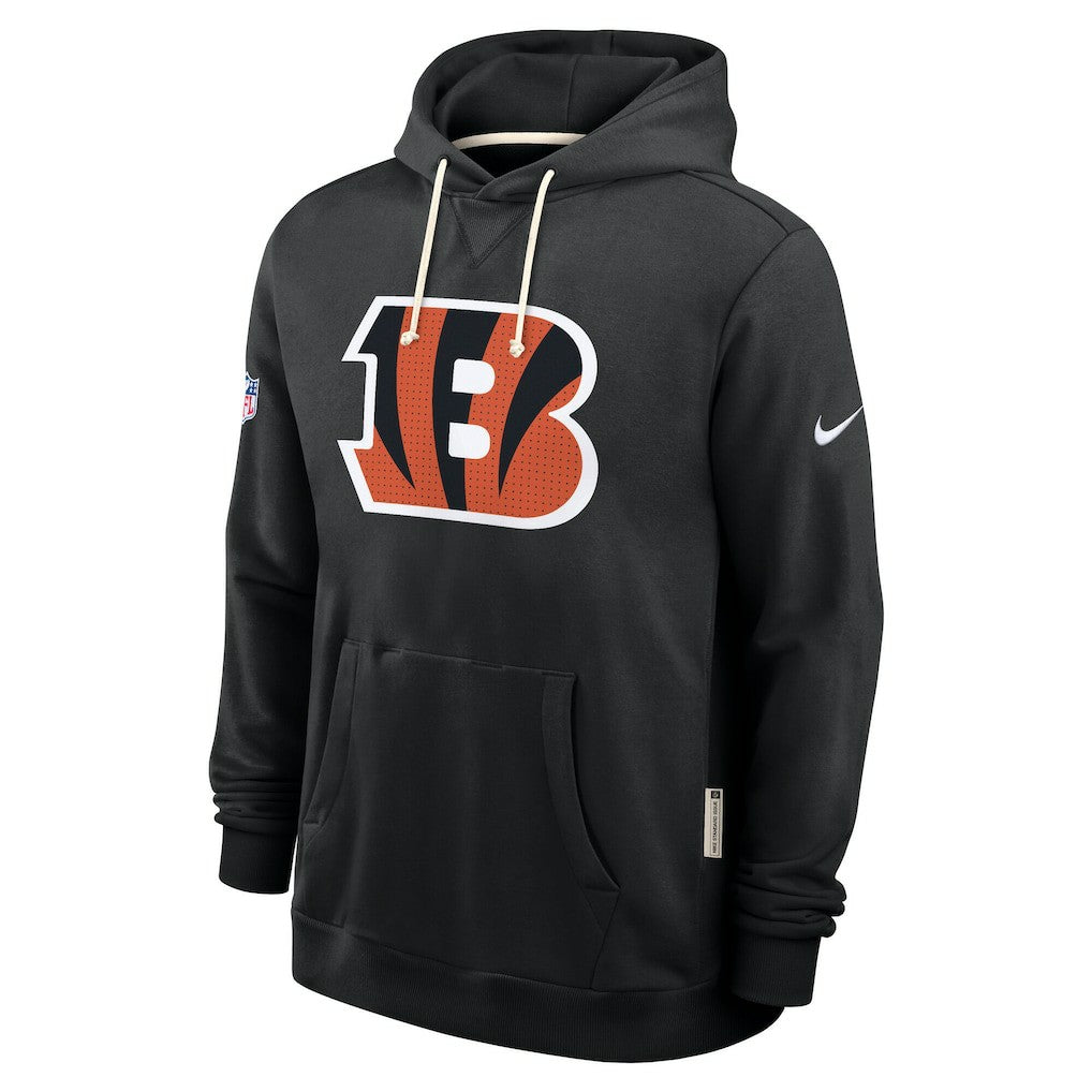 Cincinnati Bengals Sideline Standard Issue Initial Home Dri-FIT Hoodie - Black Hoodies