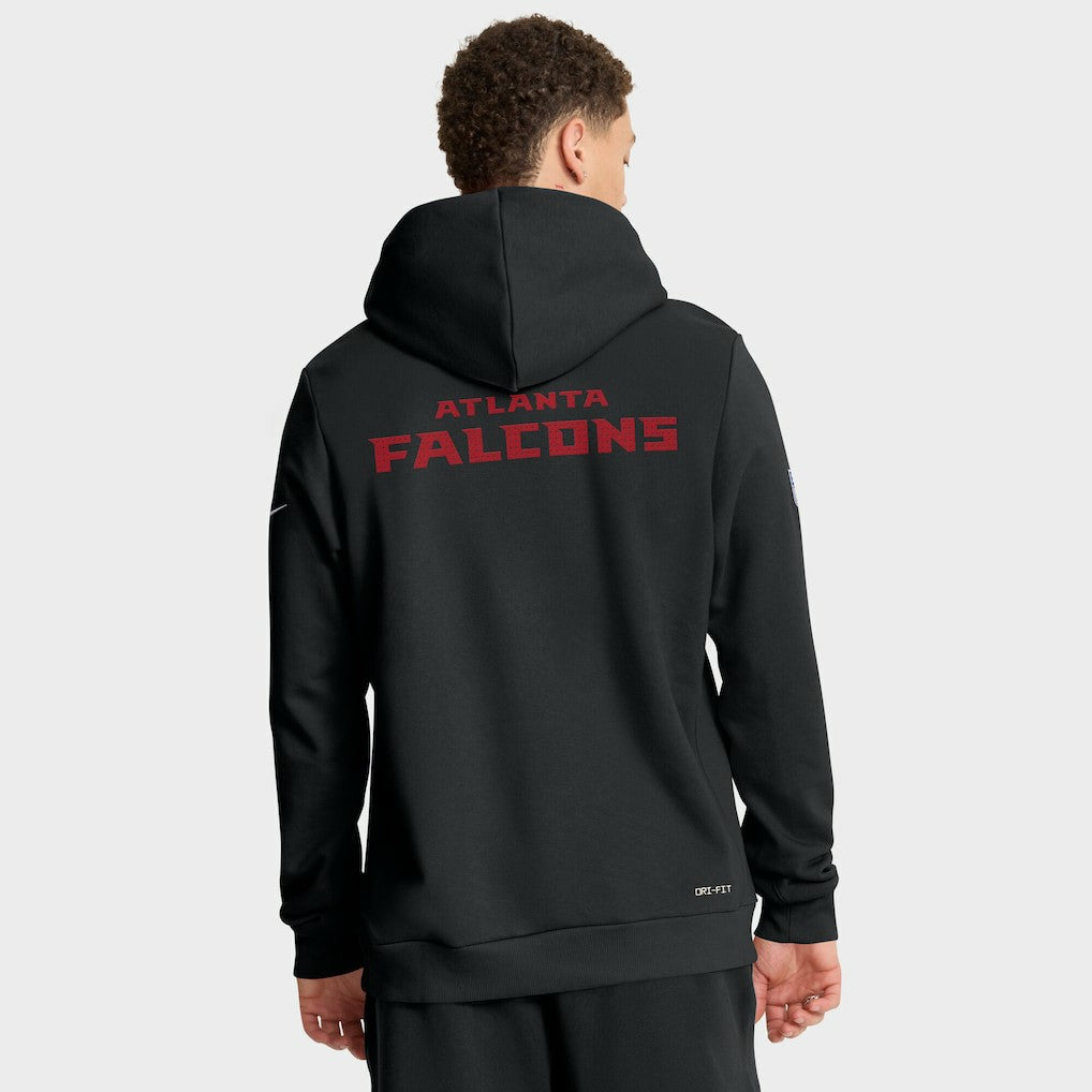 Atlanta Falcons Sideline Standard Issue Initial Home Dri-FIT Hoodie - Black Hoodies