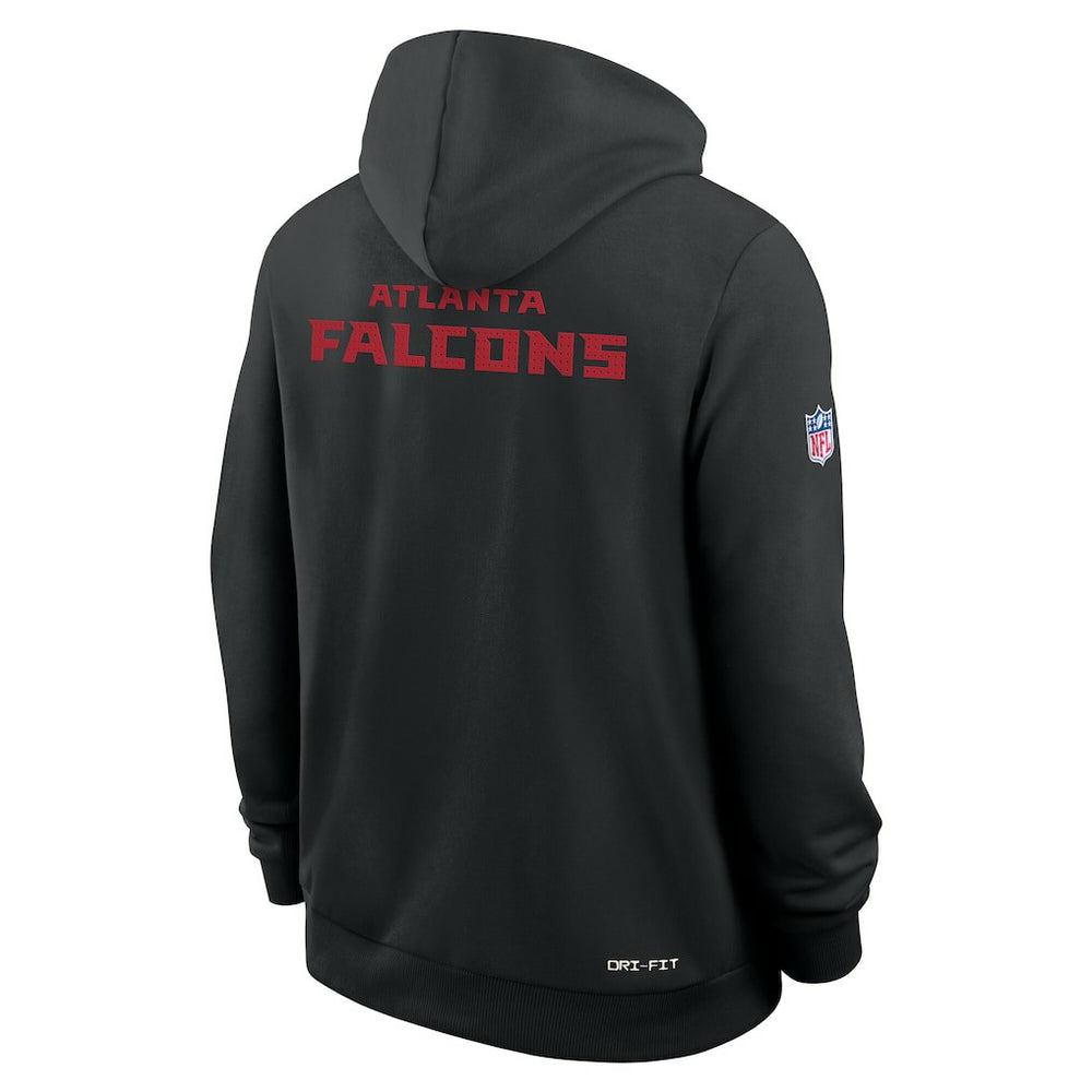 Atlanta Falcons Sideline Standard Issue Initial Home Dri-FIT Hoodie - Black Hoodies