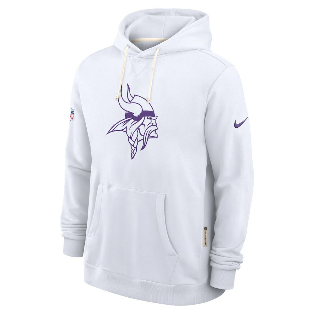 Minnesota Vikings Sideline Standard Issue Alt 2 Dri-FIT Hoodie - White Hoodies