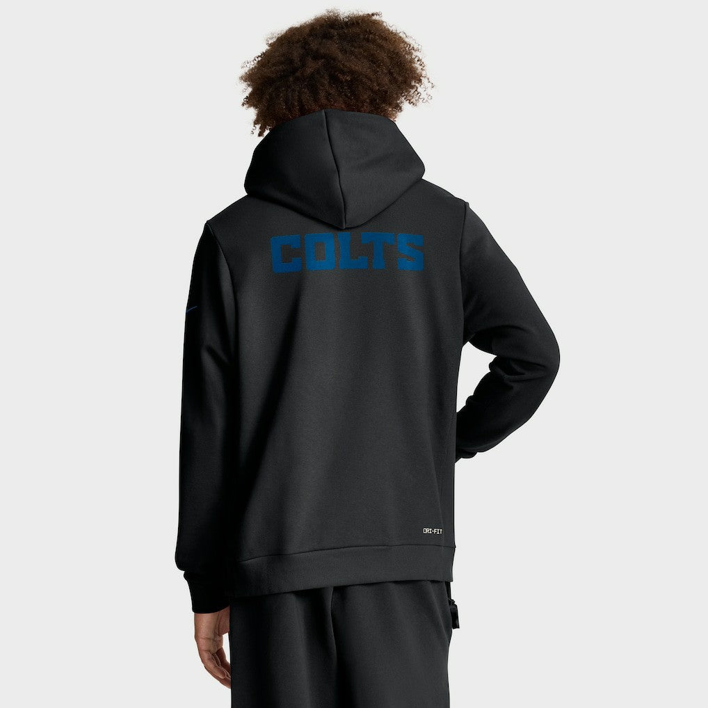 Indianapolis Colts Sideline Standard Issue Alt 2 Dri-FIT Hoodie - Black Hoodies