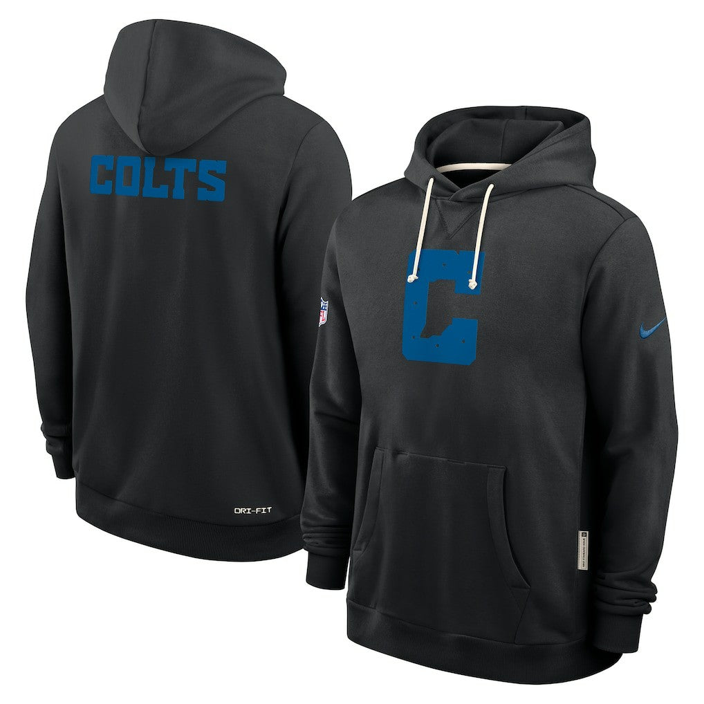 Indianapolis Colts Sideline Standard Issue Alt 2 Dri-FIT Hoodie - Black Hoodies