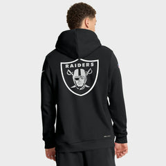 Las Vegas Raiders 2025 NFL Crucial Catch Sideline Standard Issue Dri-FIT Hoodie - Black Hoodies