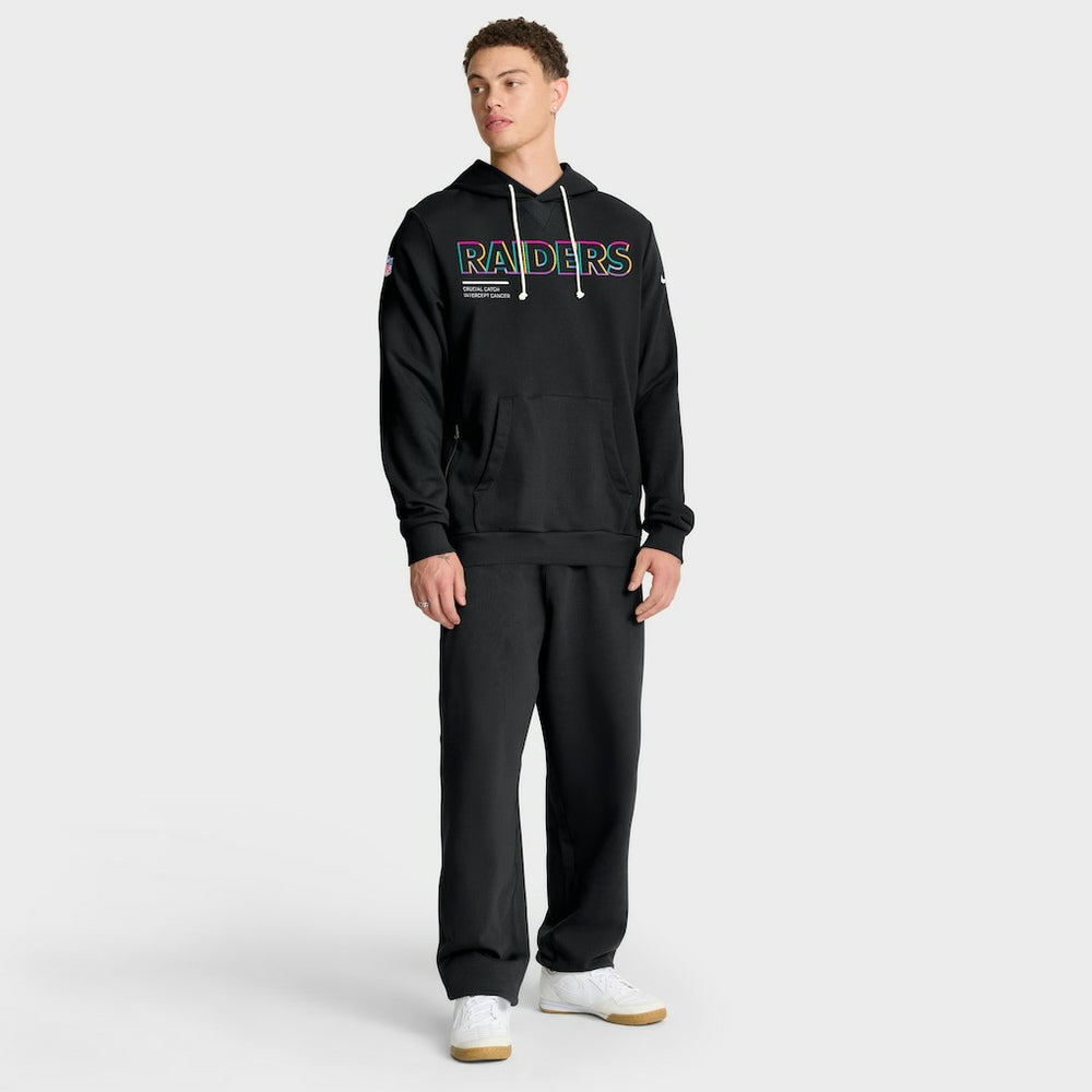 Las Vegas Raiders 2025 NFL Crucial Catch Sideline Standard Issue Dri-FIT Hoodie - Black Hoodies