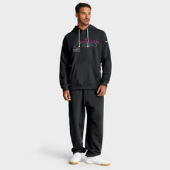 New York Jets 2025 NFL Crucial Catch Sideline Standard Issue Dri-FIT Hoodie - Black Hoodies