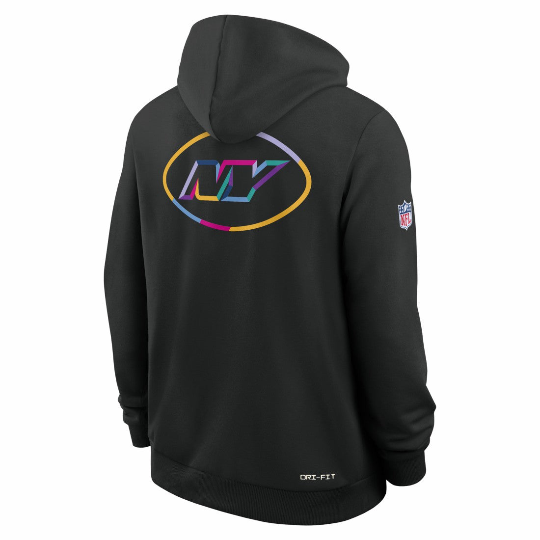New York Jets 2025 NFL Crucial Catch Sideline Standard Issue Dri-FIT Hoodie - Black Hoodies