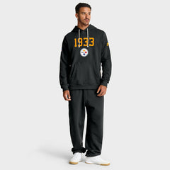 Pittsburgh Steelers Sideline Standard Issue Alt 2 Dri-FIT Hoodie - Black Hoodies