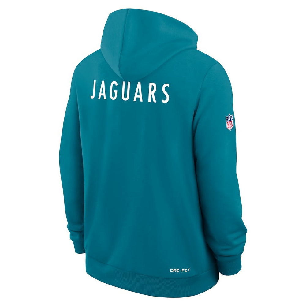 Jacksonville Jaguars Sideline Standard Issue Alt 2 Dri-FIT Hoodie - Teal Hoodies