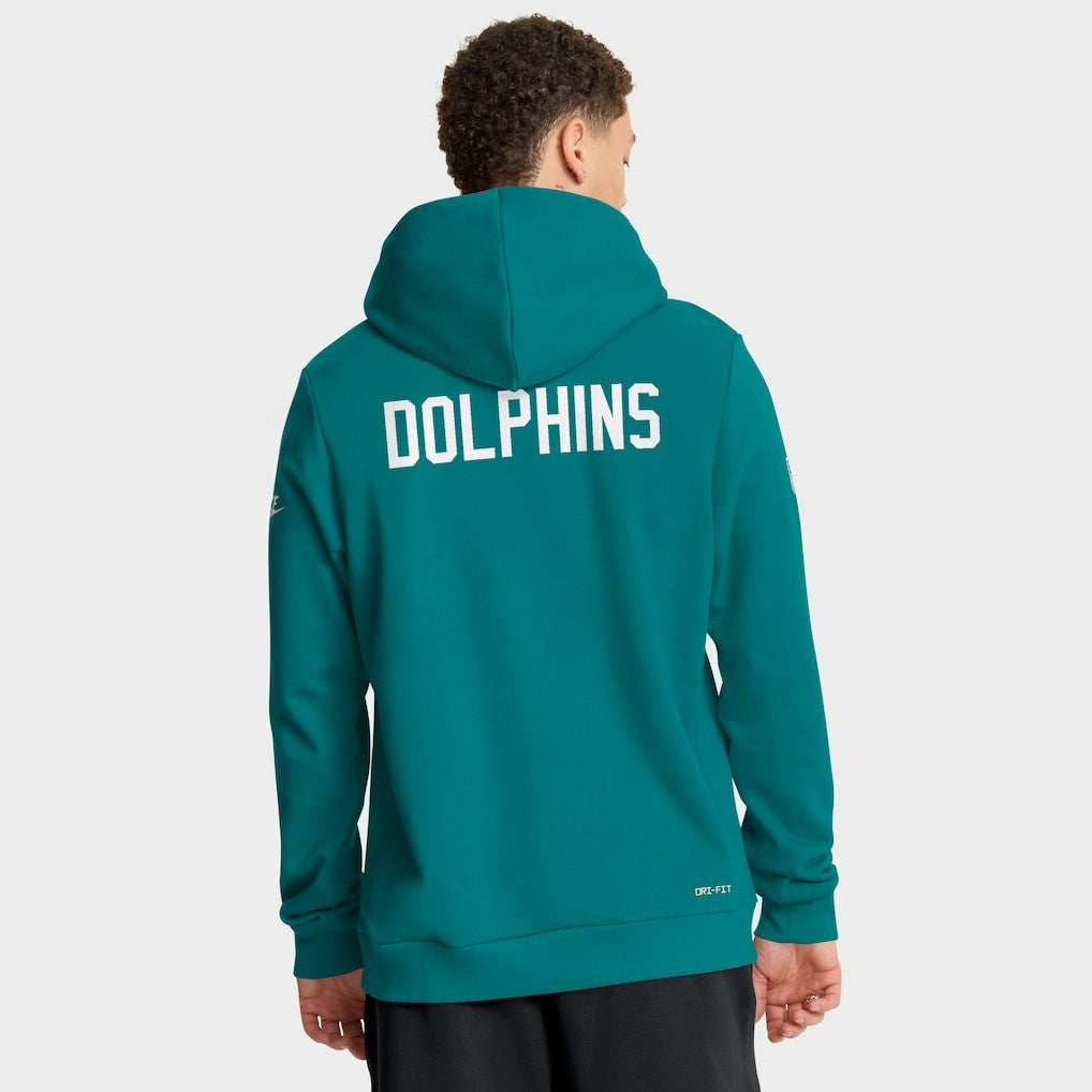 Miami Dolphins Sideline Standard Issue Alt 2 Dri-FIT Hoodie - Aqua Hoodies
