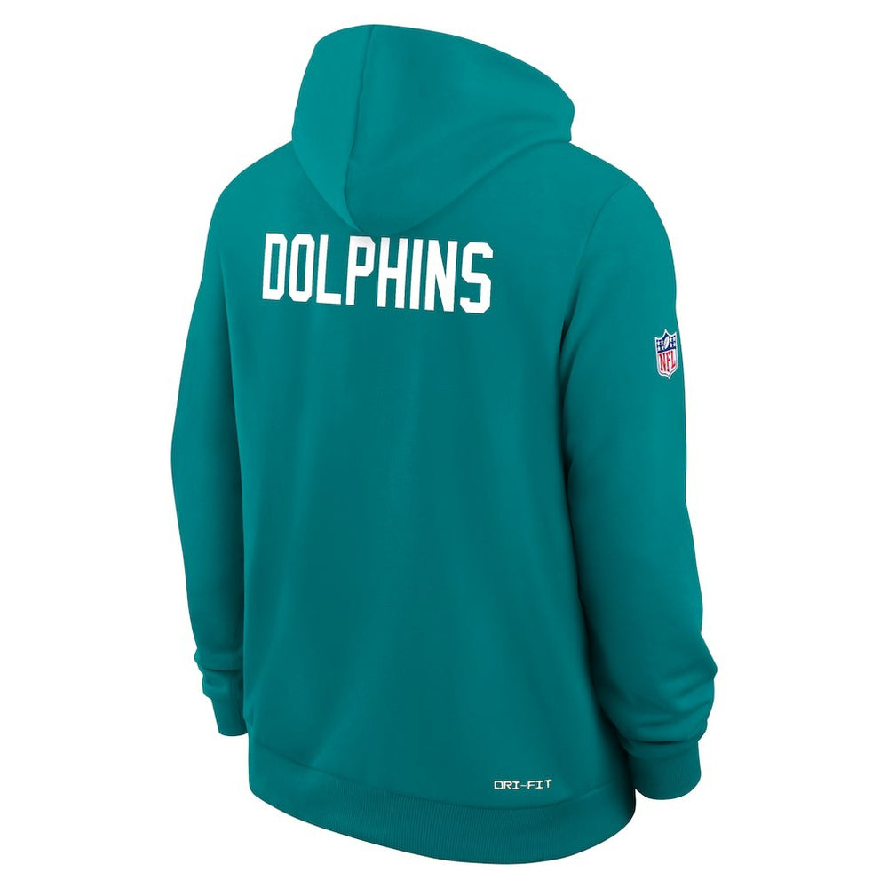 Miami Dolphins Sideline Standard Issue Alt 2 Dri-FIT Hoodie - Aqua Hoodies