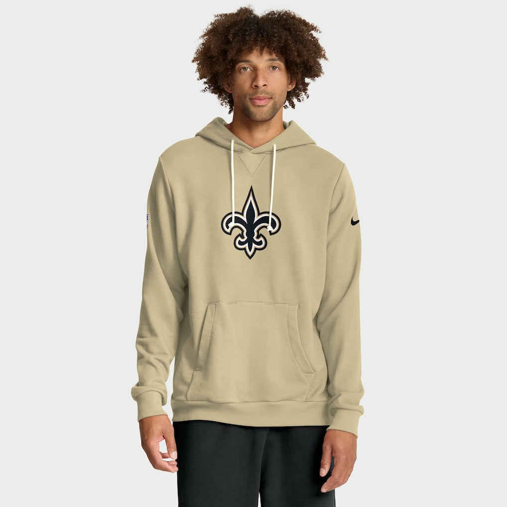 New Orleans Saints Sideline Standard Issue Alt 2 Dri-FIT Hoodie - Gold Hoodies