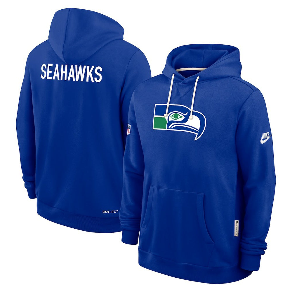 Seattle Seahawks Sideline Standard Issue Alt 2 Dri-FIT Hoodie - Royal Hoodies