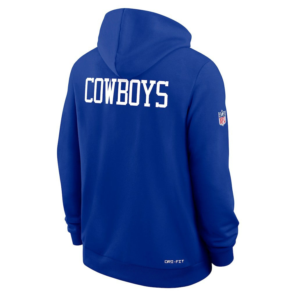 Dallas Cowboys Sideline Standard Issue Alt 2 Dri-FIT Hoodie - Royal Hoodies