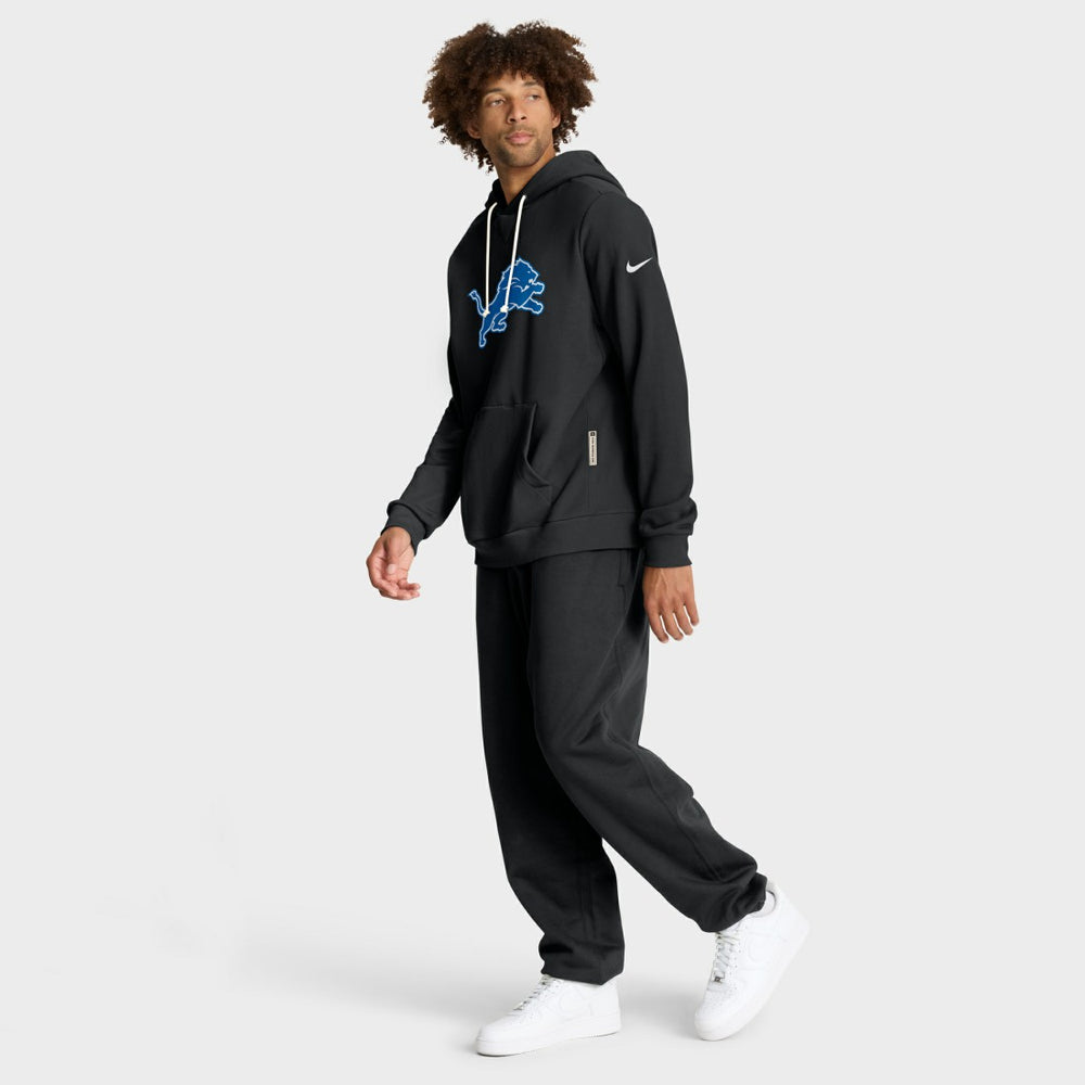 Detroit Lions Sideline Standard Issue Alt 2 Dri-FIT Hoodie - Black Hoodies