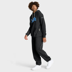Detroit Lions Sideline Standard Issue Alt 2 Dri-FIT Hoodie - Black Hoodies