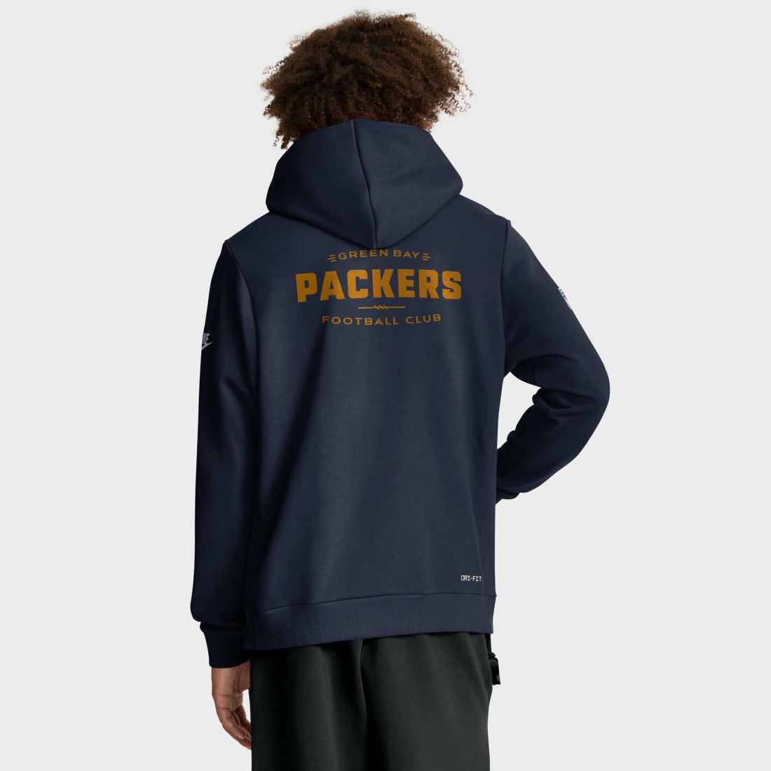 Green Bay Packers The 1923 Classic Sideline Dri-FIT Pullover Hoodie - Navy Hoodies