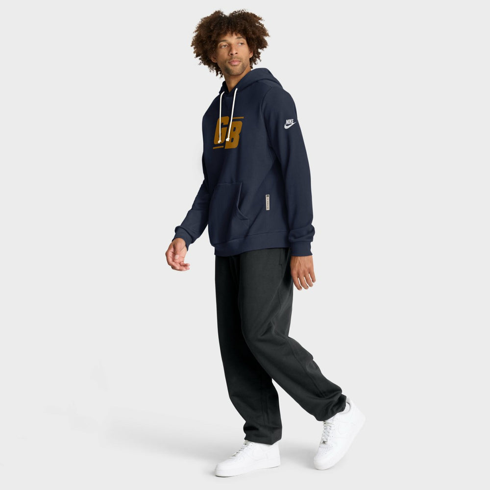 Green Bay Packers The 1923 Classic Sideline Dri-FIT Pullover Hoodie - Navy Hoodies