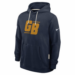 Green Bay Packers The 1923 Classic Sideline Dri-FIT Pullover Hoodie - Navy Hoodies