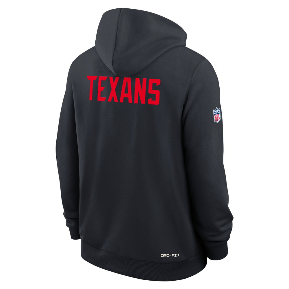 Houston Texans Sideline Standard Issue Alt 2 Dri-FIT Hoodie - Navy Hoodies