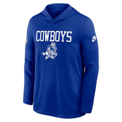 Dallas Cowboys Sideline Alt Pack Dri-FIT Lightweight Hooded Top - Royal Tops