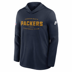 Green Bay Packers The 1923 Classic Pass Accuracy Dri-FIT Long Sleeve Hoodie T-Shirt - Navy Hoodies