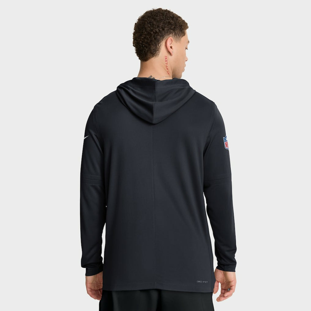Houston Texans Sideline Pass Accuracy Dri-FIT Long Sleeve Hoodie T-Shirt  - Blue Hoodies