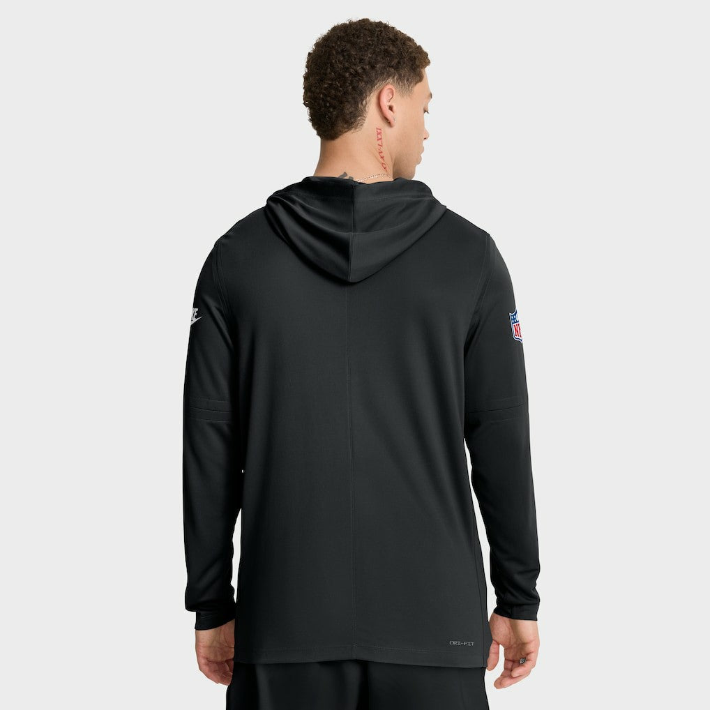 Jacksonville Jaguars Sideline Pass Accuracy Dri-FIT Long Sleeve Hoodie T-Shirt  - Black Hoodies