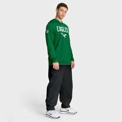 Philadelphia Eagles Sideline Pass Accuracy Dri-FIT Long Sleeve Hoodie T-Shirt  - Kelly Green Hoodies