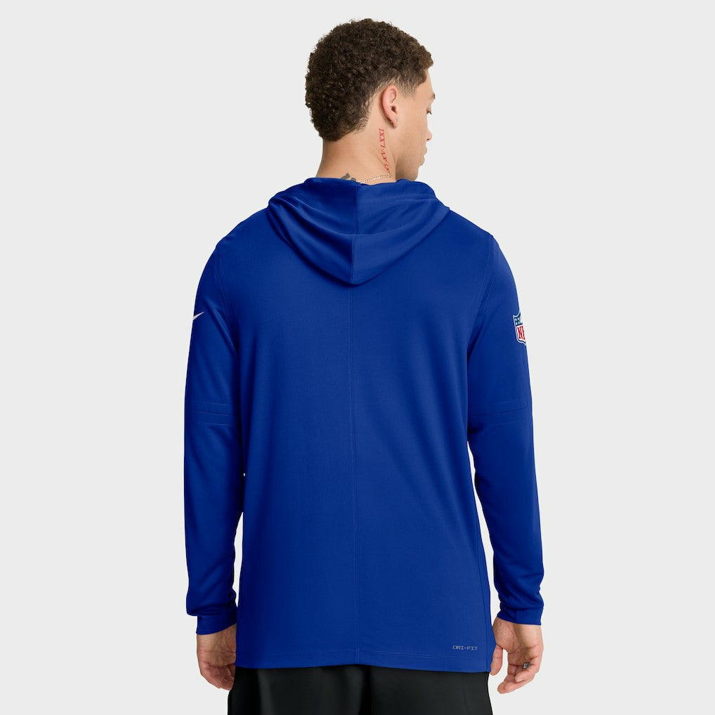 Buffalo Bills Sideline Pure Fury Performance Long Sleeve Hoodie T-Shirt - Royal Hoodies