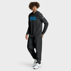 Carolina Panthers Sideline Pure Fury Performance Long Sleeve Hoodie T-Shirt - Black Hoodies