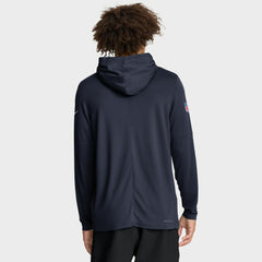 Chicago Bears Sideline Pure Fury Performance Long Sleeve Hoodie T-Shirt - Navy Hoodies