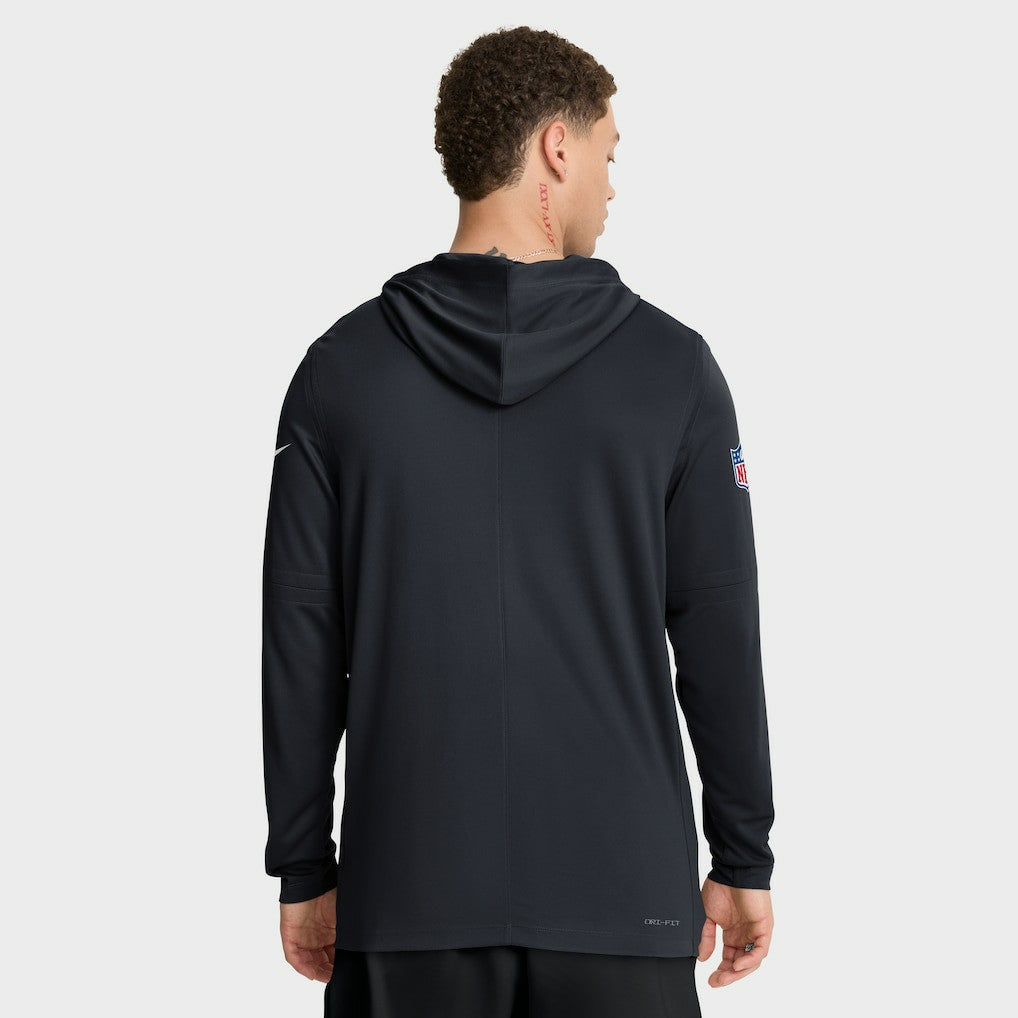 Houston Texans Sideline Pure Fury Performance Long Sleeve Hoodie T-Shirt - Navy Hoodies