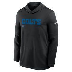 Indianapolis Colts Sideline Pure Fury Performance Long Sleeve Hoodie T-Shirt - Black Hoodies