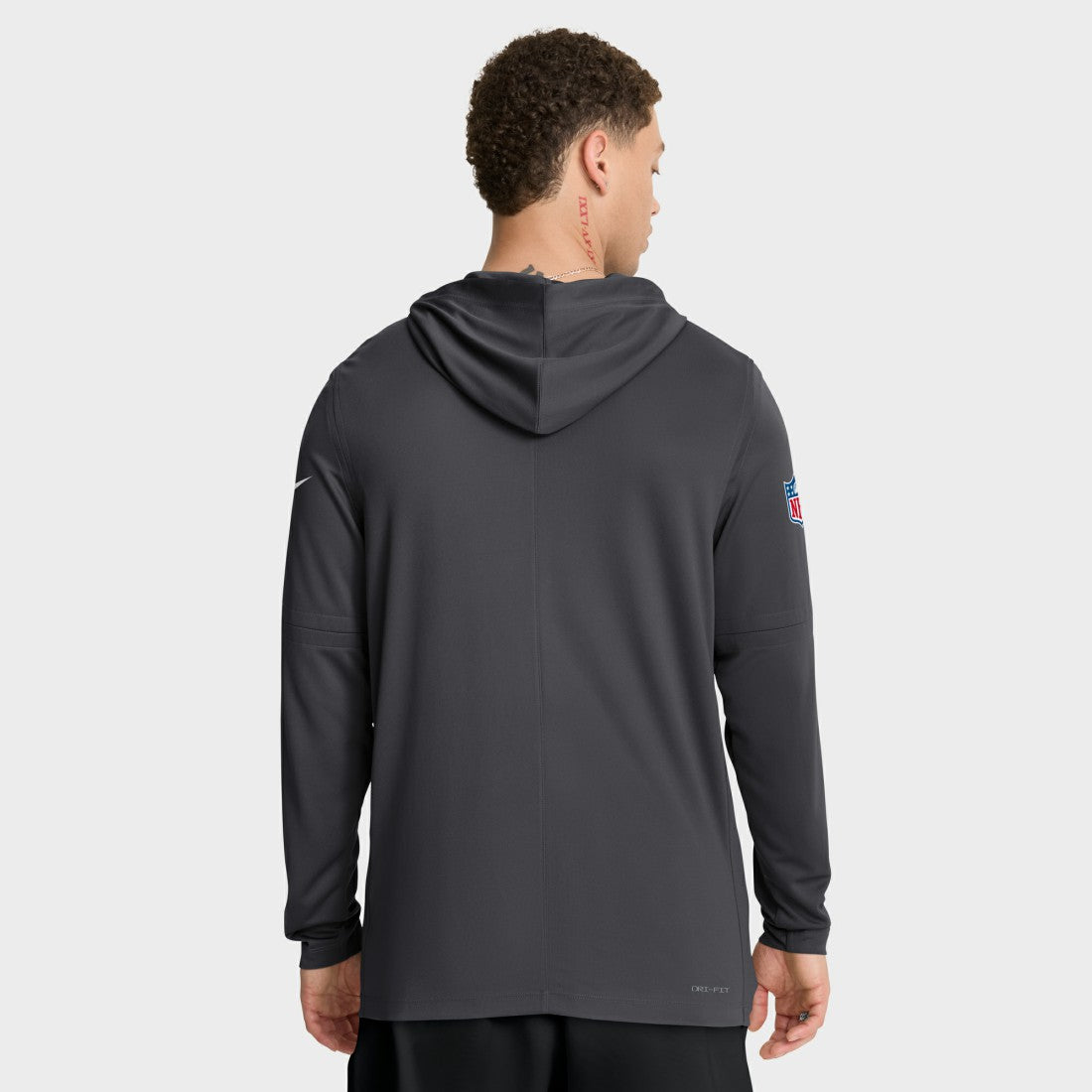 Green Bay Packers Sideline Pure Fury Performance Long Sleeve Hoodie T-Shirt - Anthracite Hoodies