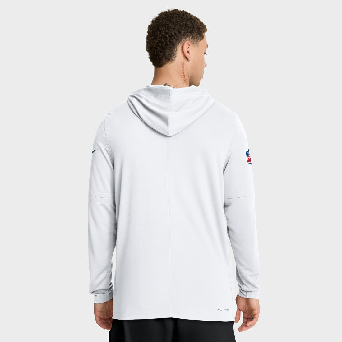 Green Bay Packers Sideline Pure Fury Performance Long Sleeve Hoodie T-Shirt - White Hoodies
