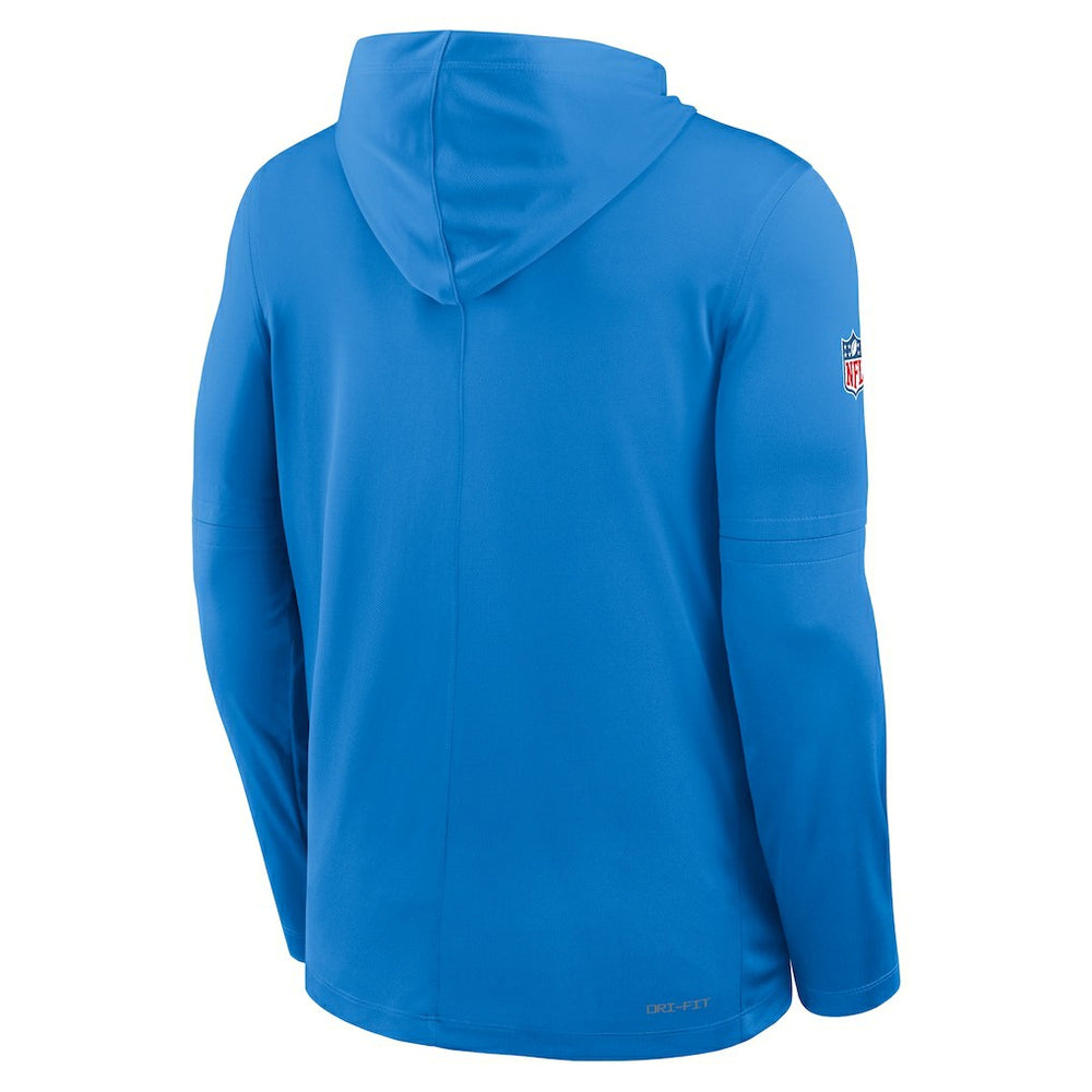 Los Angeles Chargers Sideline Pure Fury Performance Long Sleeve Hoodie T-Shirt - Powder Blue Hoodies
