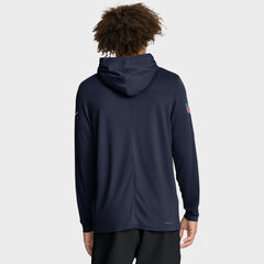 Denver Broncos Sideline Pure Fury Performance Long Sleeve Hoodie T-Shirt - Navy Hoodies